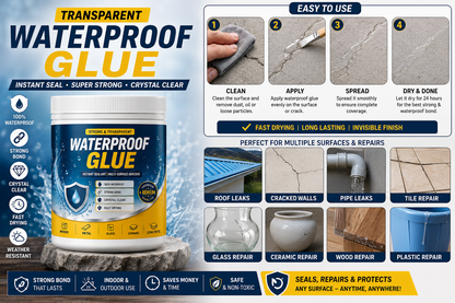 Transparent Waterproof Glue for Leakage Strong (Pack of 1)