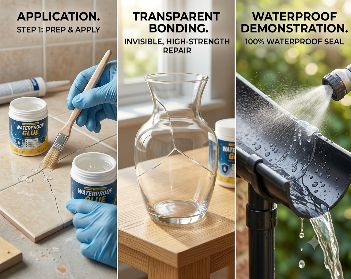 Transparent Waterproof Glue for Leakage Strong (Pack of 1)